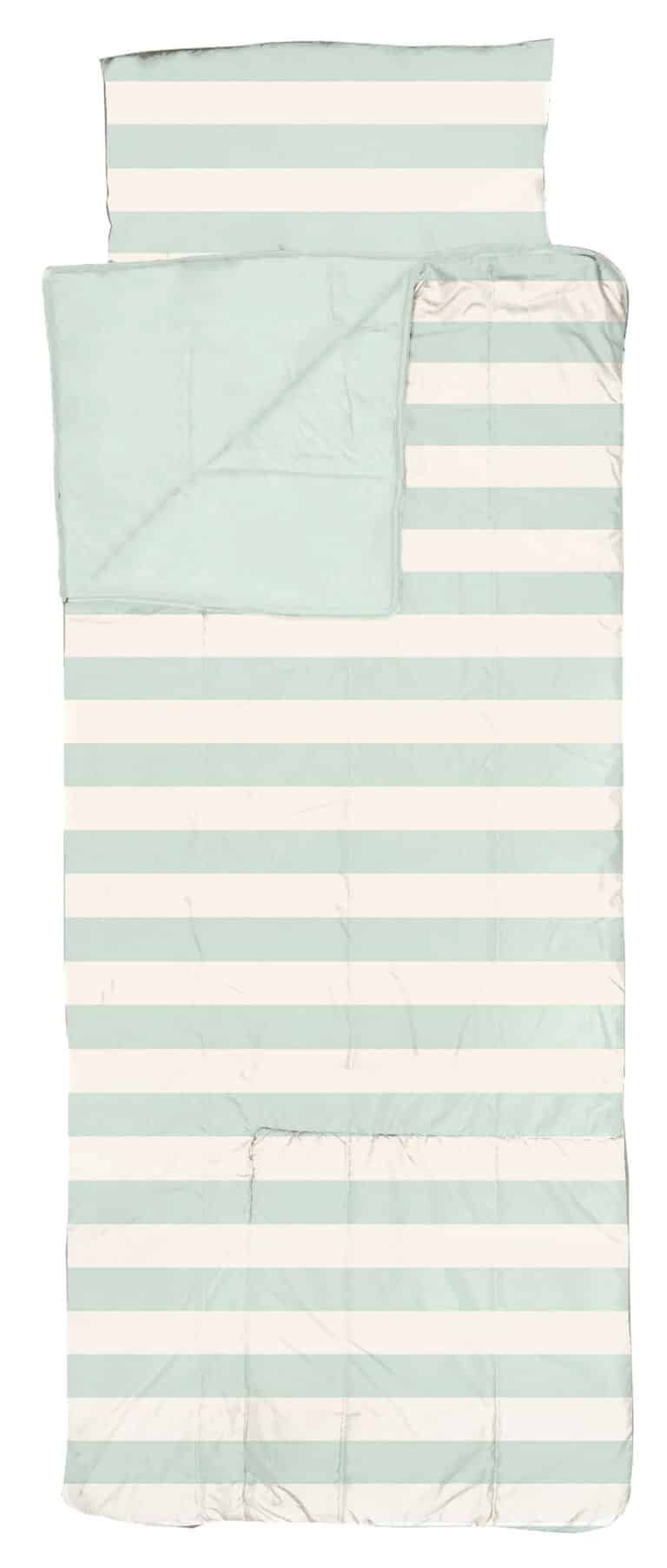 JD230121 Sleeping bag BLOCK STRIPE celadon-white 2