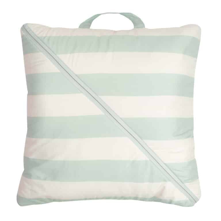JD230121 Sleeping bag BLOCK STRIPE celadon-white